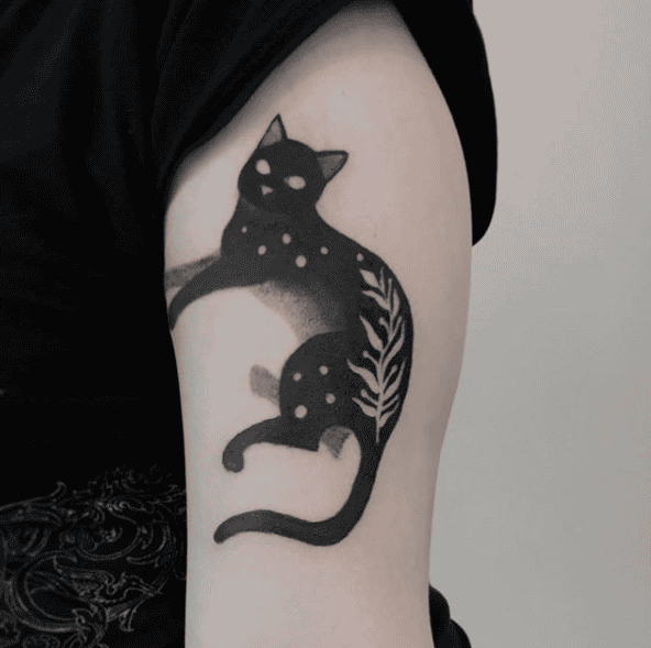 Aggregate Silhouette Black Cat Tattoo Latest In Coedo Vn